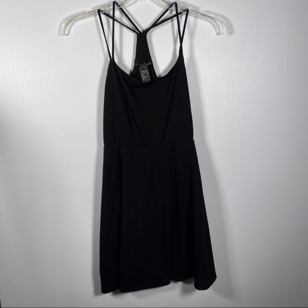 FAITH, LOVE & PASSION Racerback dress w/ double straps. Size Small Black